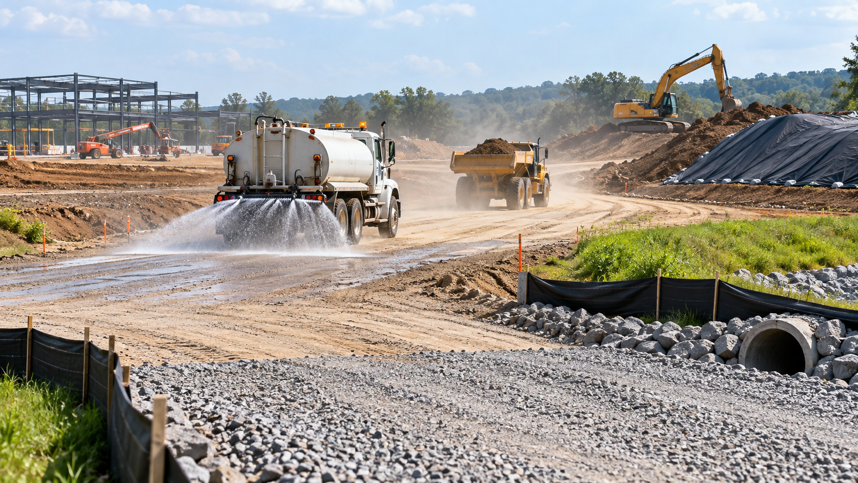5 Effective Dust Control BMPs for Construction Sites